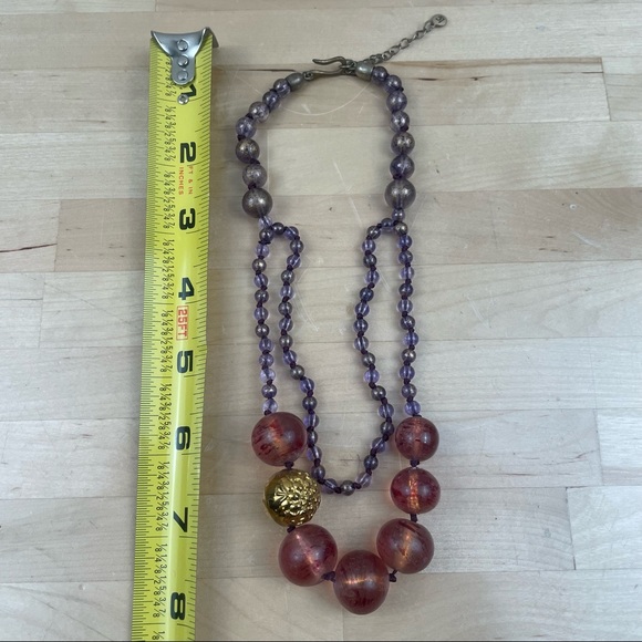 Liz Claiborne beaded two tier necklace - Picture 4 of 6